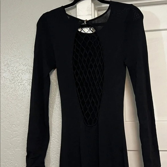 STAUD SUZEL BLACK KNIT  LONG SLEEVE MAXI DRESS SMALL - Picture 6 of 14